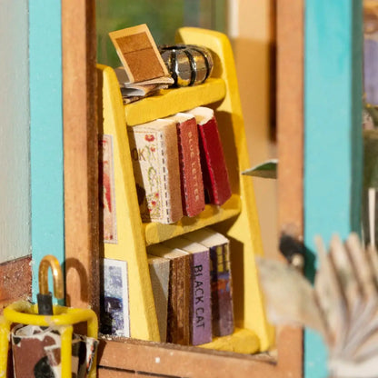 DIY Miniature House Kit: Free Time Bookshop