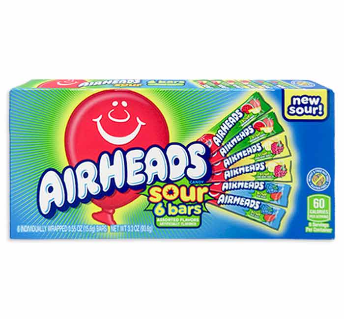 Airheads Theater Box Sours- 6 Bars