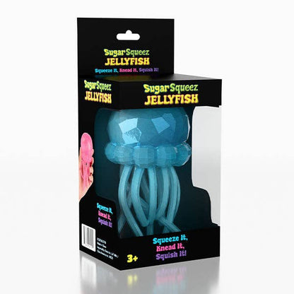 SugarSqueez Squishies® Maltose Jellyfish Glitter Fidget Stress Ball (1pc) Assorted Colors