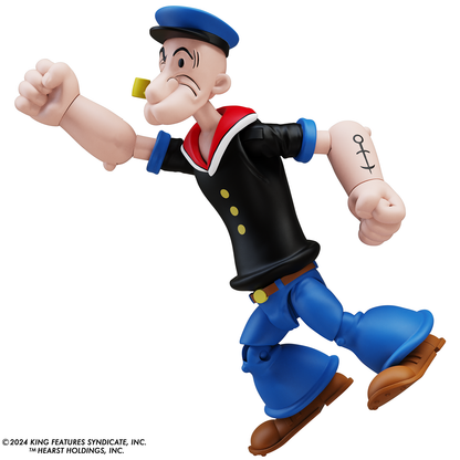Boss Fight Studio: Action Figures and Collectibles - Popeye Classics Action Figure: Popeye 1st Appearance - black shirt