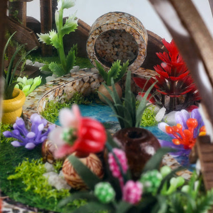 DIY Miniature House Kit: Greenhouse Oasis