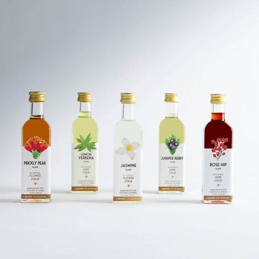 The Botanist Cocktail Kit. 5-Pack Flower Syrups.