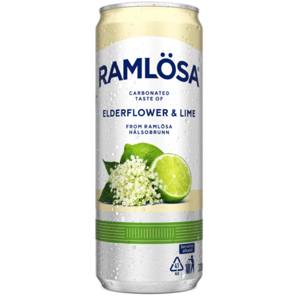 Ramlösa Elderflower & Lime 330ml (Denmark)