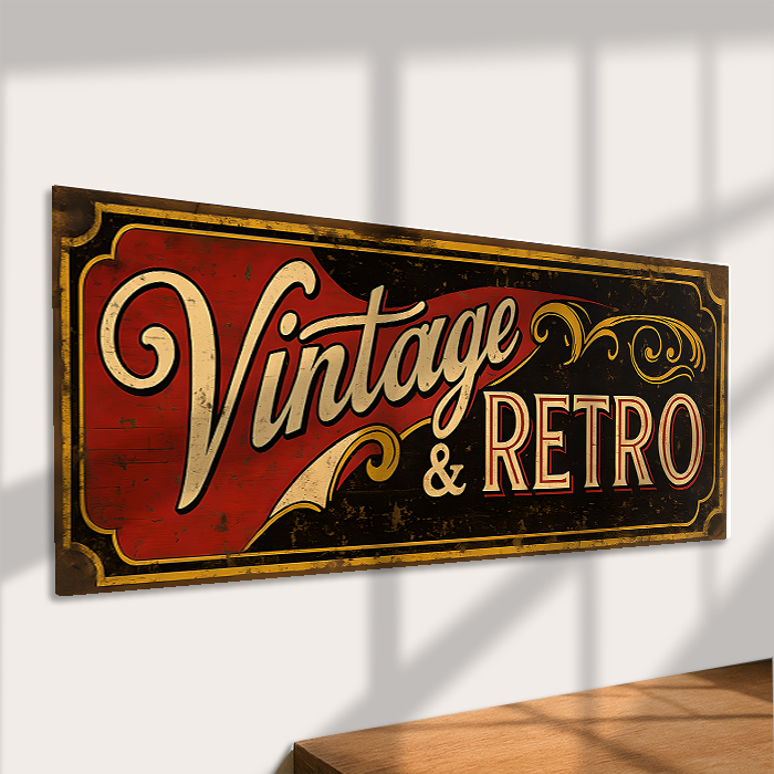 Vintage & Retro Metal Sign – Classic Nostalgic Wall Decor – Sweet ...