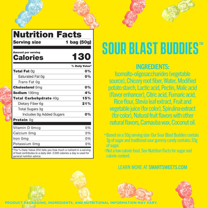 Smart Sweets Sour Blast Buddies