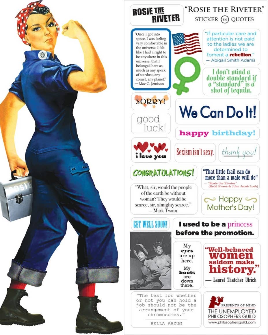 Unemployed Philosophers Guild - Rosie the Riveter Card