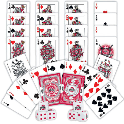 Ohio State Buckeyes - 2-Pack Playing Cards & Dice Set