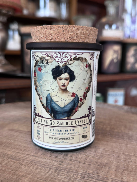 Letting GO Love Original Smudge Candle Space Clearing Heart