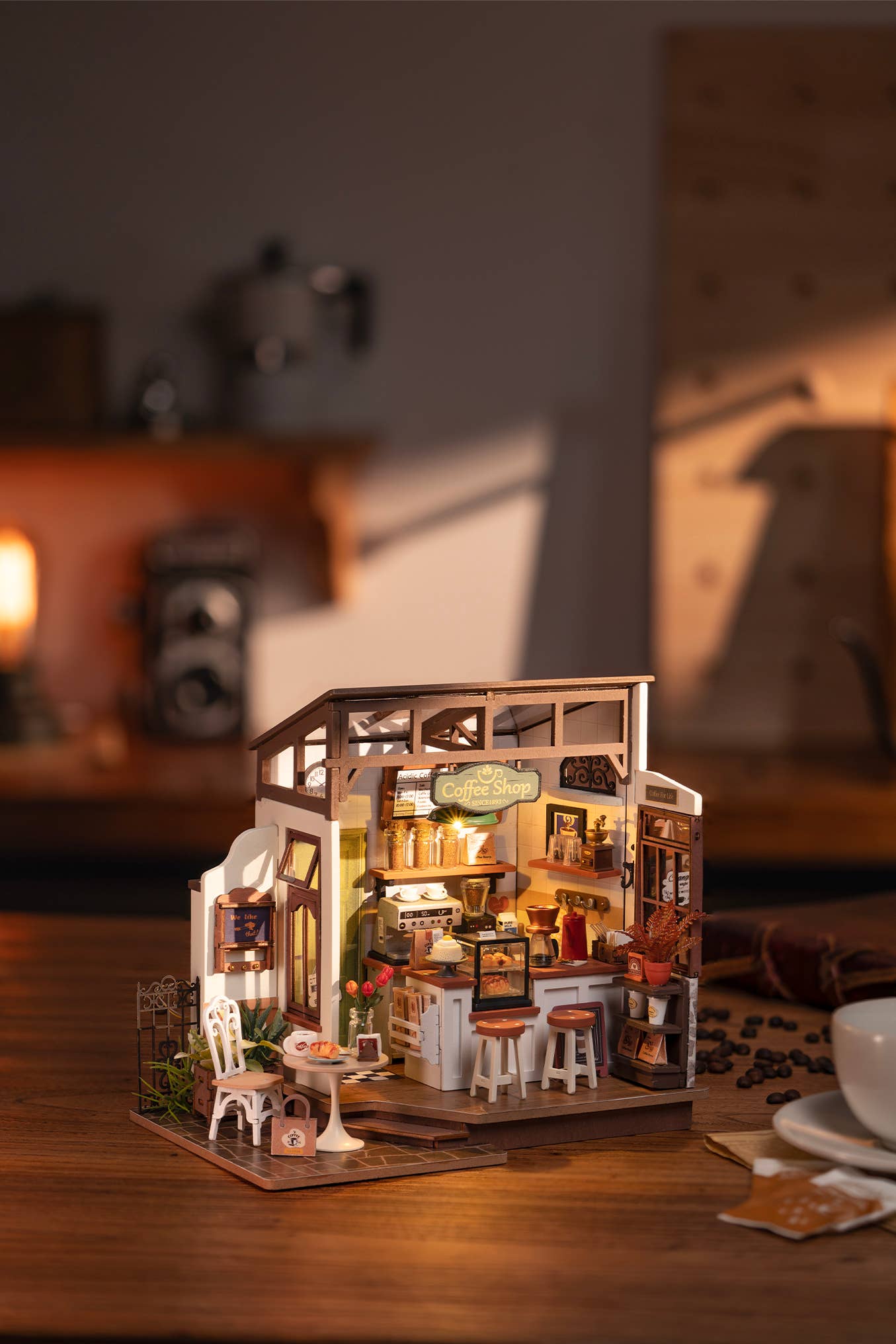 DIY Miniature House Kit: No. 17 Café