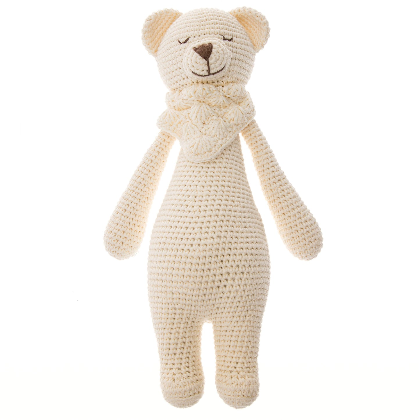 Handmade Crochet Doll: Platinum Bobbie the Softie