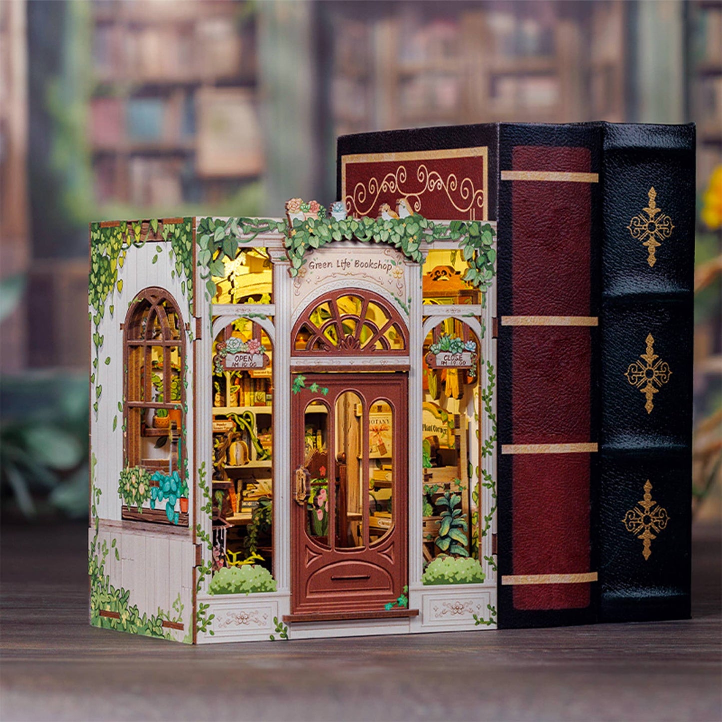 DIY Book Nook Kit: Green Life Bookshop