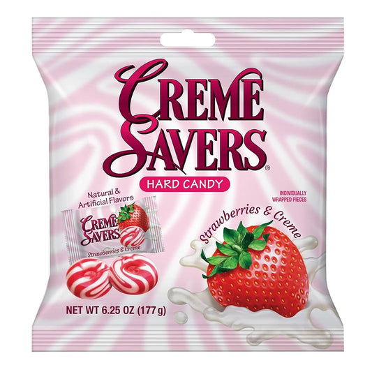 Creme Savers Strawberries & Creme - 6.25oz Bag