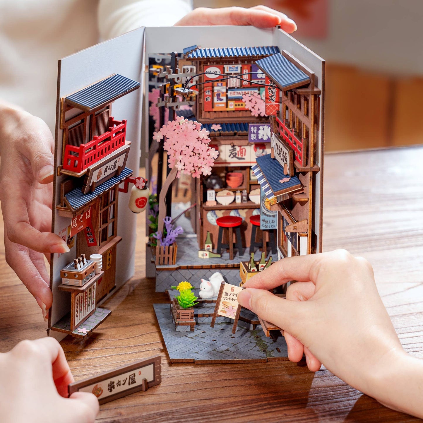 DIY Book Nook Kit: Sakura Wine Alley