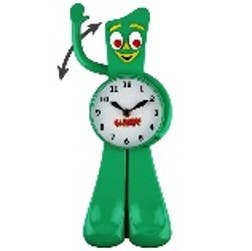 Gumby 3-D Motion Wall Clock