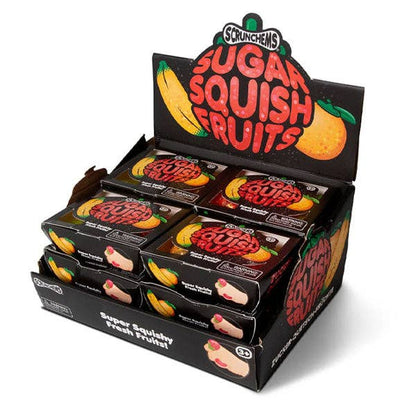 Showcase - Scrunchems® Sugar Squish Fruits Squishy | 3-Piece Glitter