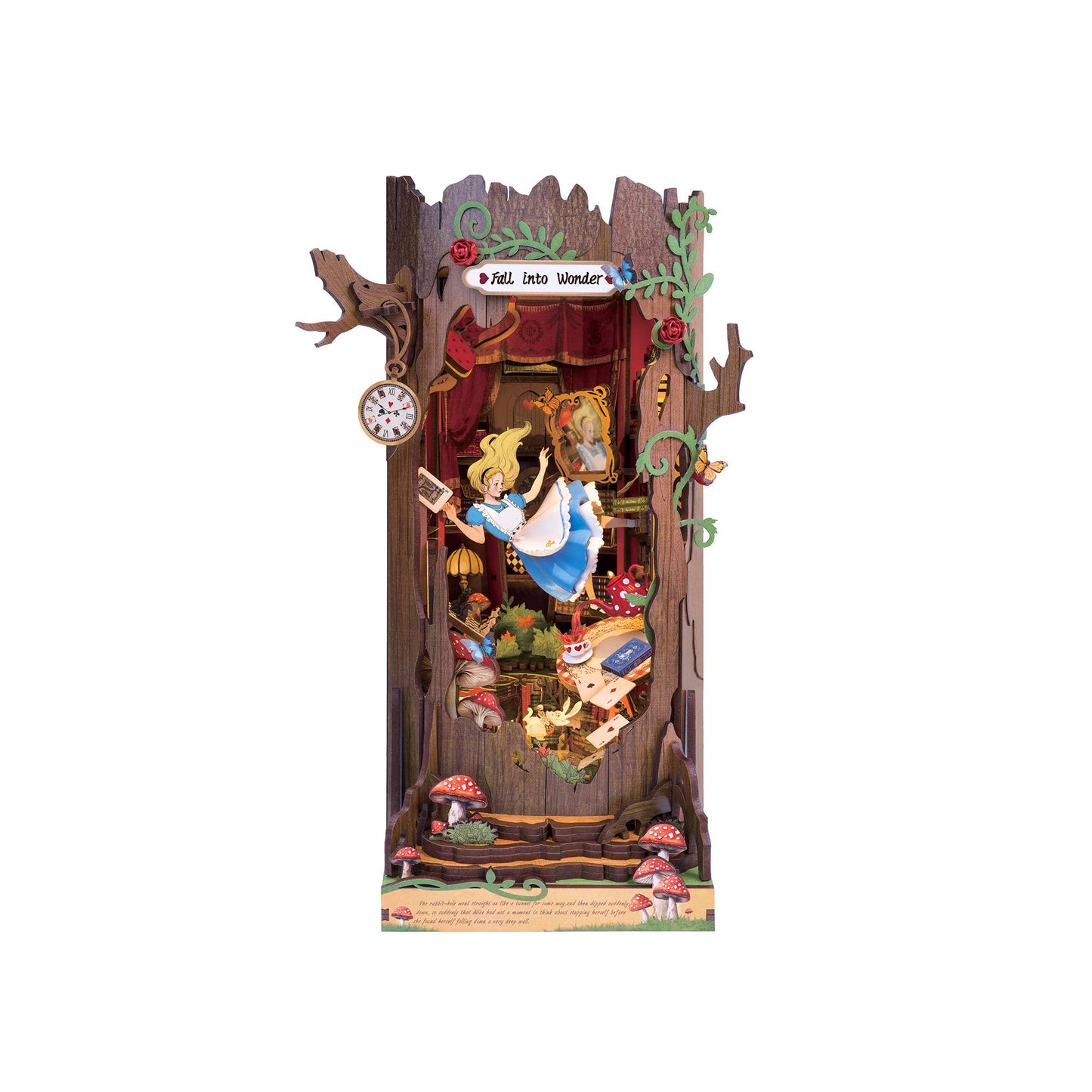 DIY Miniature Book Nook Kit: Fall into Wonder