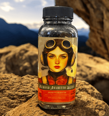 Amaretto Skies Almond Amaretto Deep Etherial Tea in Glass Ja