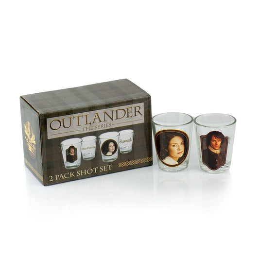 Toynk - Outlander Jamie and Claire Fraser Shot Glass 2-Pack