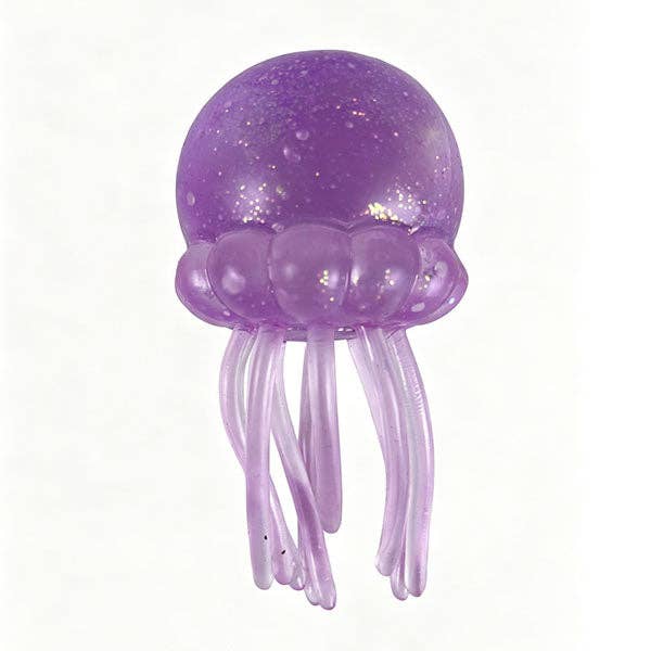 SugarSqueez Squishies® Maltose Jellyfish Glitter Fidget Stress Ball (1pc) Assorted Colors