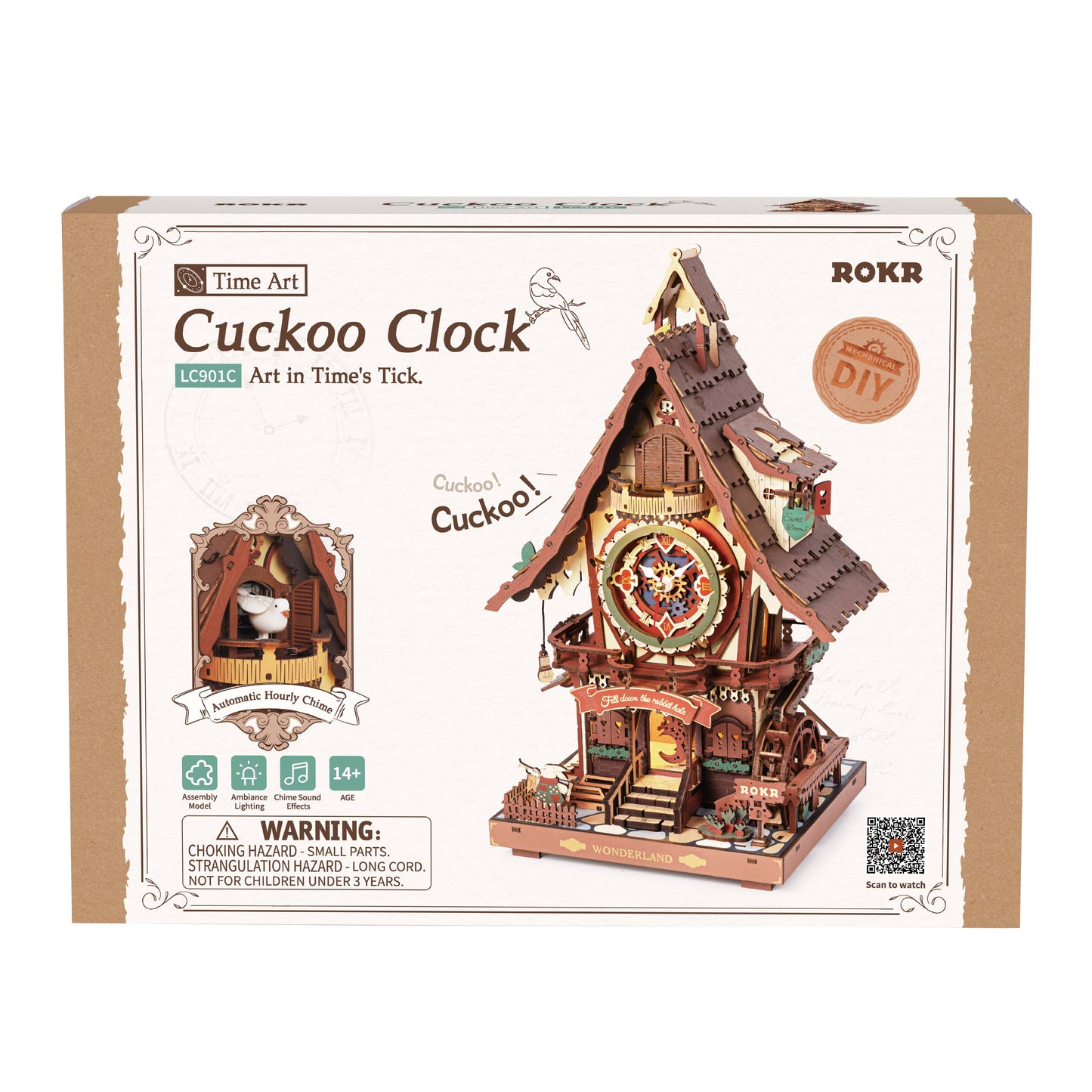 DIY Wooden Puzzle: Cuckoo Clock