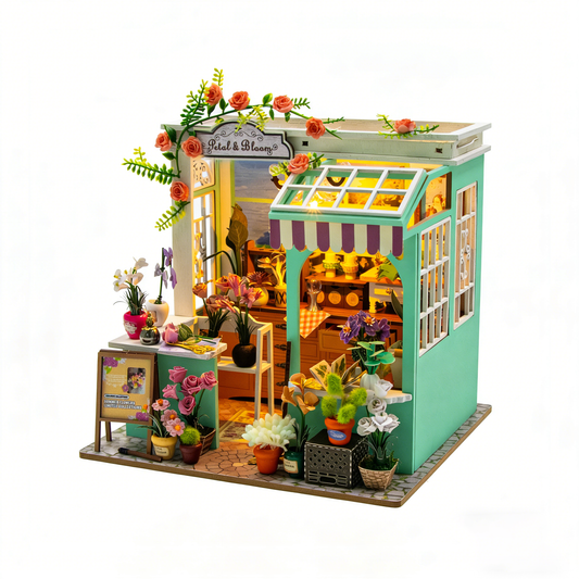 DIY Miniature House Kit: Petal & Bloom