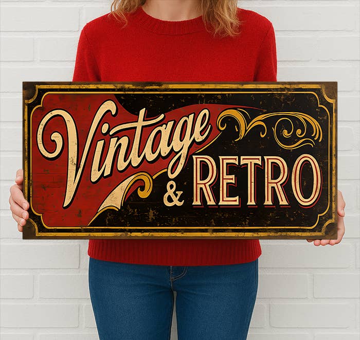 Retro Stash Sign Vintage & Retro Metal Sign – Classic Nostalgic Wall Decor – Sweet ...
