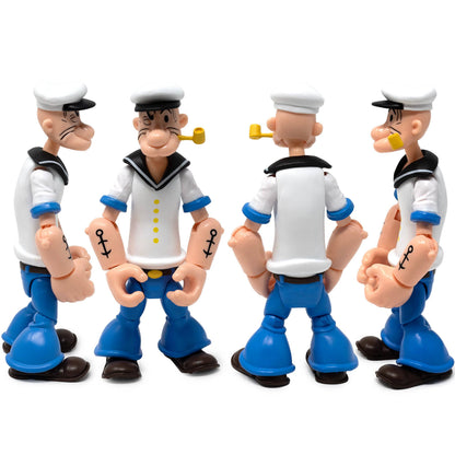 Boss Fight Studio: Action Figures and Collectibles - Popeye Classics Action Figure: Popeye 1st Appearance - white shirt