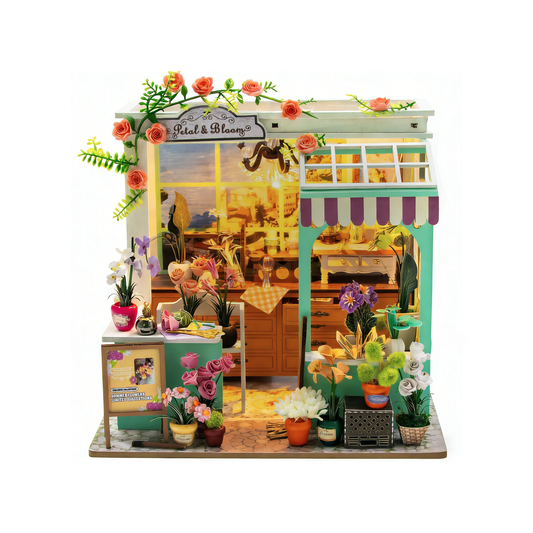DIY Miniature House Kit: Petal & Bloom