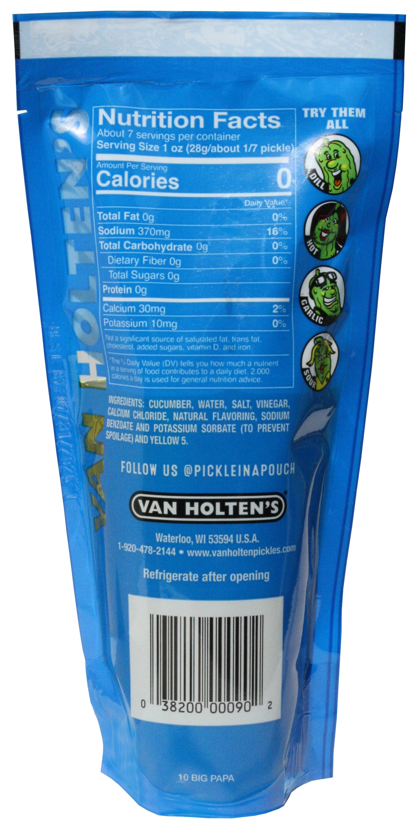 Van Holten's - Van Holten's Big Papa Pickle-In-A-Pouch, 12ct Case