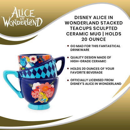 Toynk - Disney Alice in Wonderland 20 Ounce Sculpted Mug