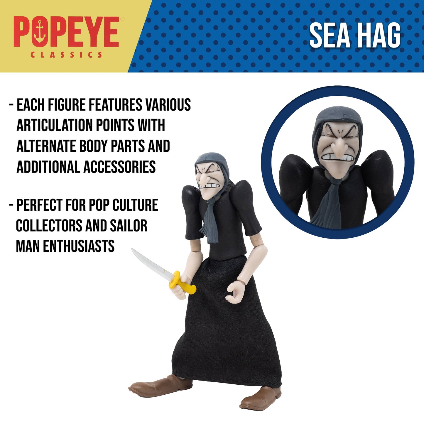 Boss Fight Studio: Action Figures and Collectibles - Popeye Classics Action Figure: Sea Hag