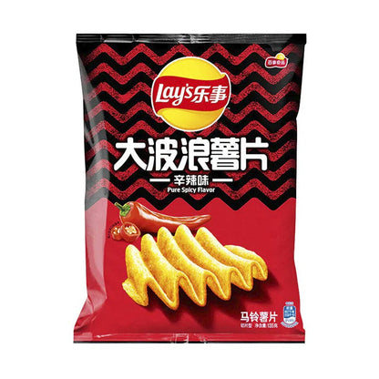 Lays Wavy Chips Pure Spicy Flavor 70g (China)