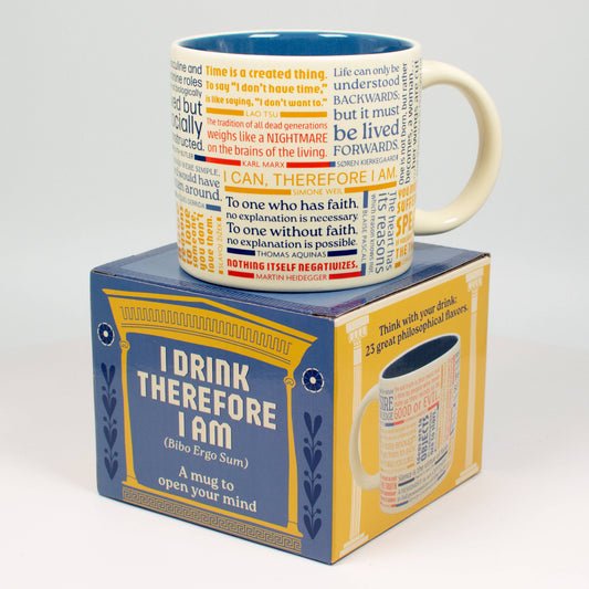 I Drink Therefore I Am (Philosophy Quote) Mug