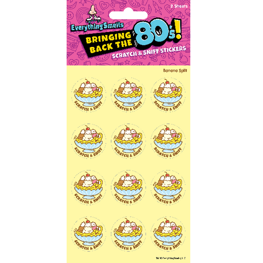 EverythingSmells, LLC - Banana Split EverythingSmells Scratch & Sniff Stickers