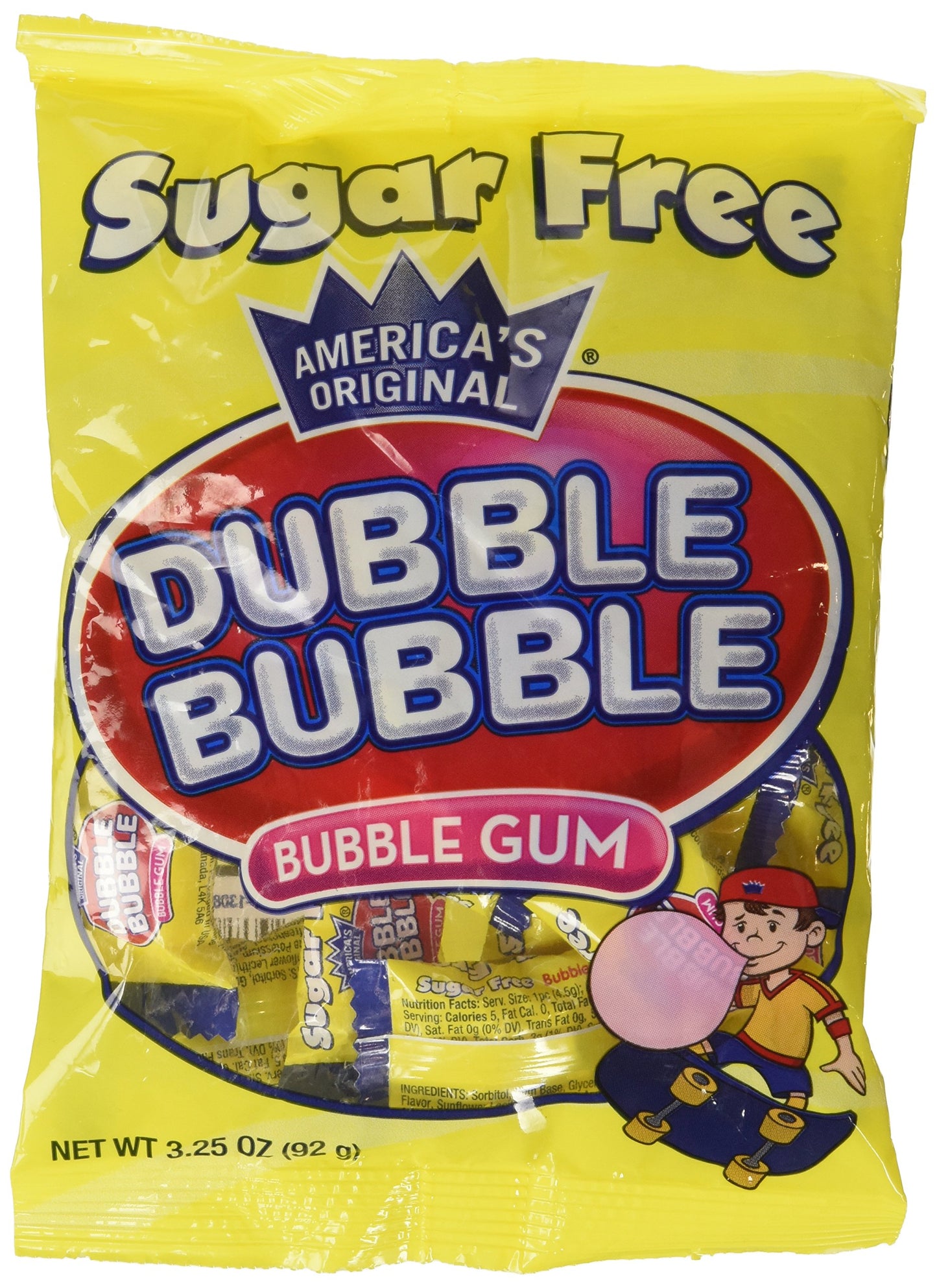Concord Dubble Bubble Sugar Free Peg Bag 3.25oz