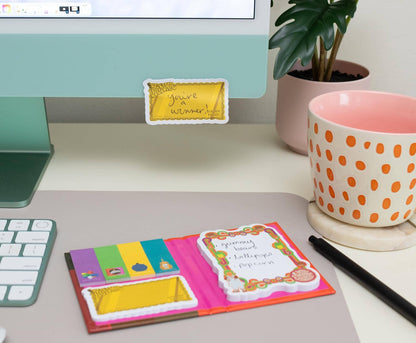 Toynk - Willy Wonka Chocolate Bar Icons Sticky Note and Tab Box Set