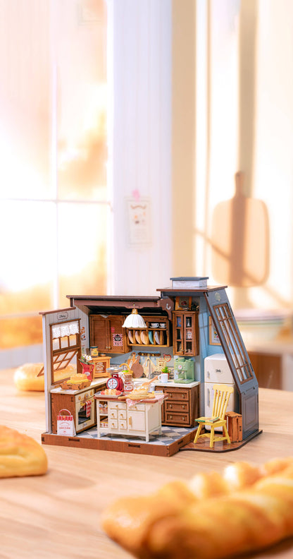 DIY Miniature House Kit: Baking Kitchen