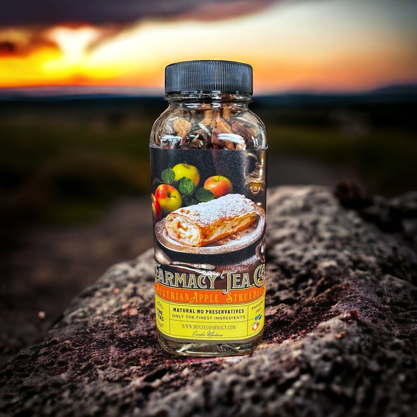 Austrian Pastry Shop Patisserie Almond Apple Strudel Tea