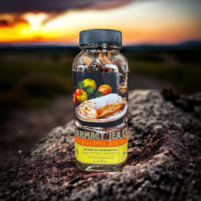 Austrian Pastry Shop Patisserie Almond Apple Strudel Tea