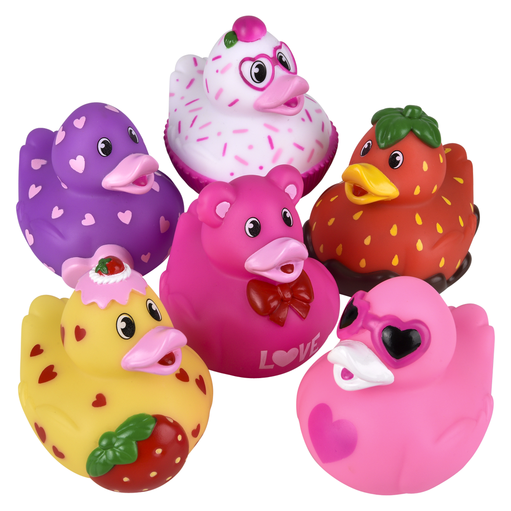 3.5" VALENTINE'S RUBBER DUCK