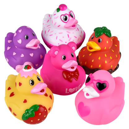 3.5" VALENTINE'S RUBBER DUCK