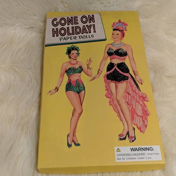 Gone On Holiday Paper Doll Set in Box