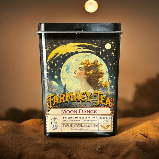 Tea Tin pocket/ travel with Moondance Iced w ine tea bags