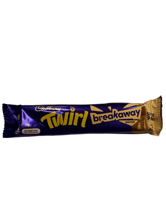 Cadbury AustraliaTwirl Breakaway Wafer Share Pack 58G, case 40ct