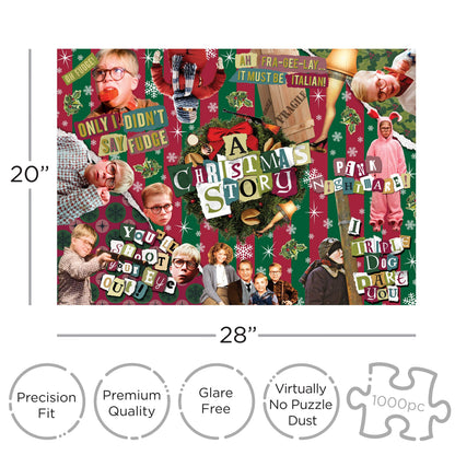 A Christmas Story - Wrapping Paper 1000 Piece Jigsaw Puzzle