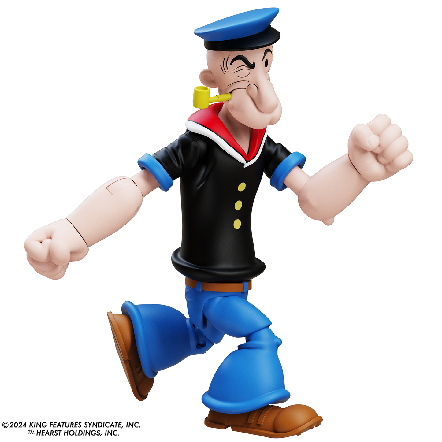 Boss Fight Studio: Action Figures and Collectibles - Popeye Classics Action Figure: Popeye 1st Appearance - black shirt
