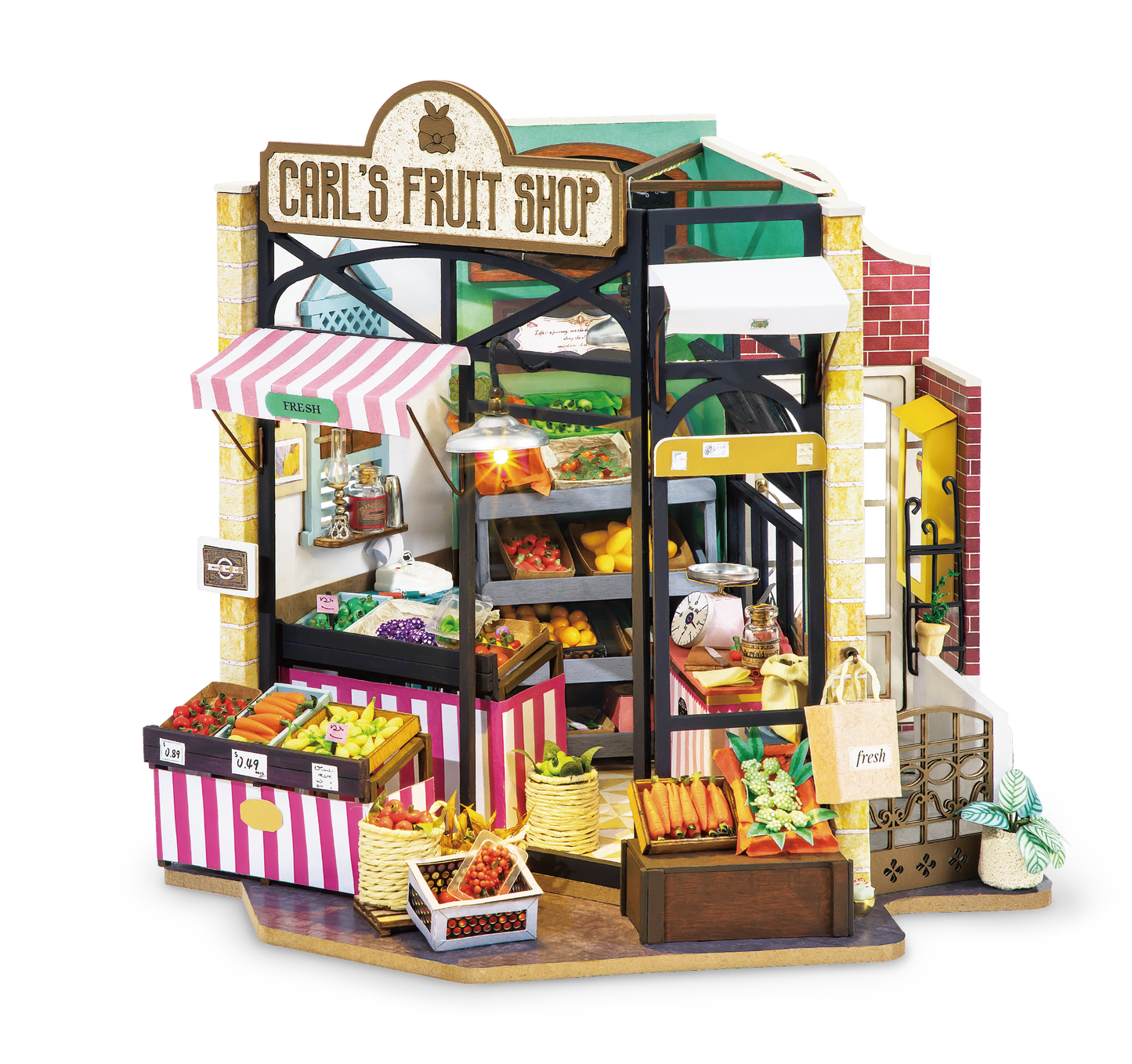 DIY Miniature House Kit: Fruit Shop