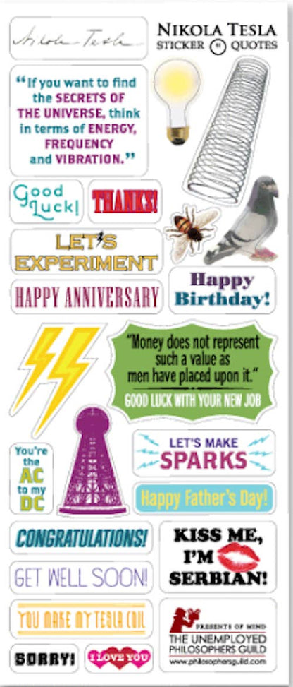 Unemployed Philosophers Guild - Nikola Tesla Card