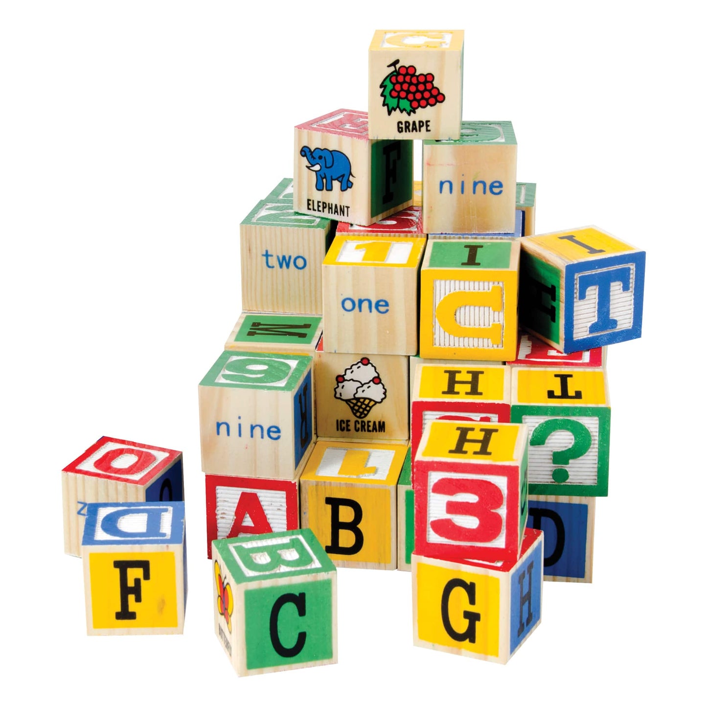 Alphabet Wood Blocks 48 PC