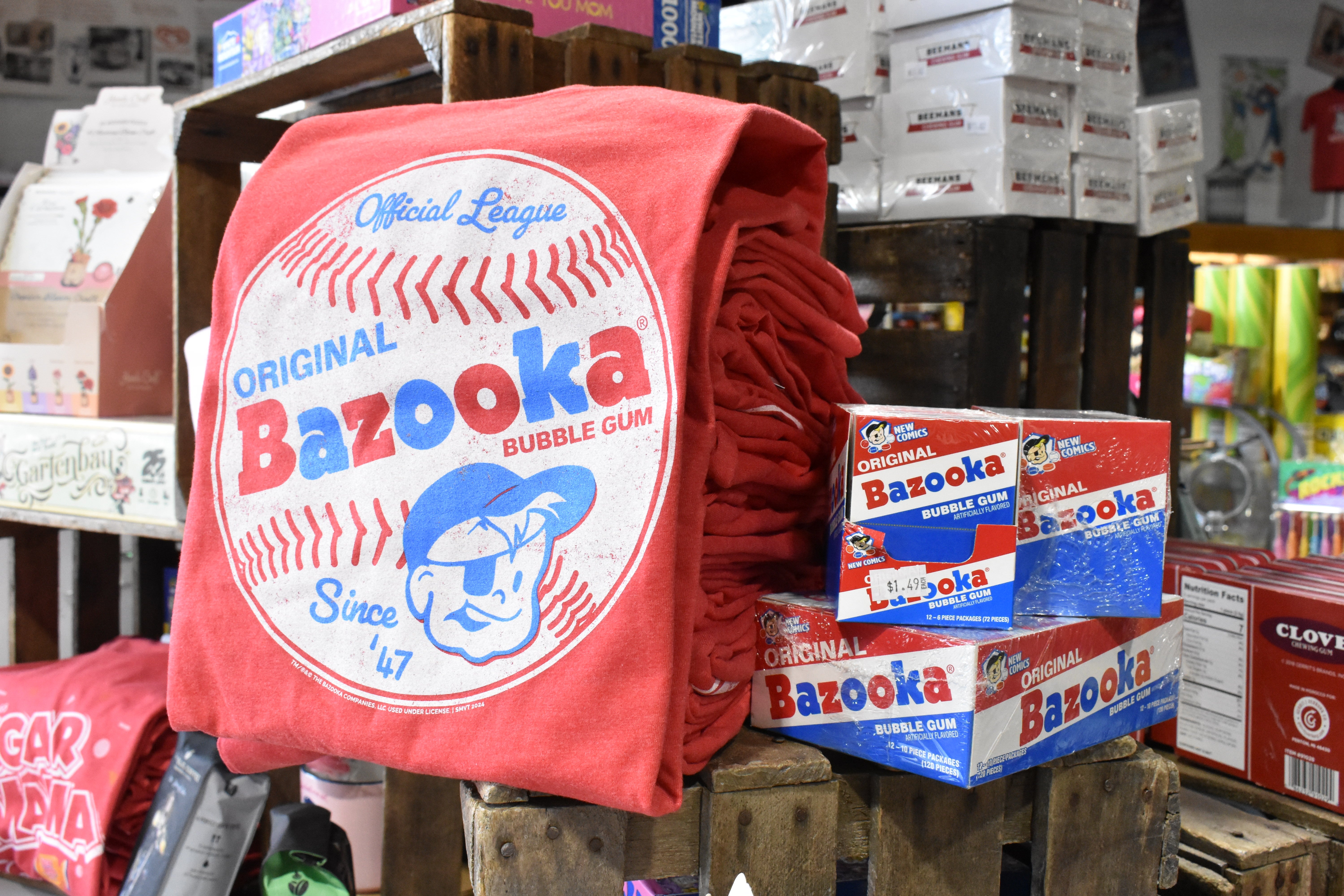 Bazooka® Official League Baseball Tee – Sweet Memories Vintage
